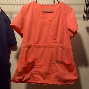 Greys Anatomy Pink Scrub Top